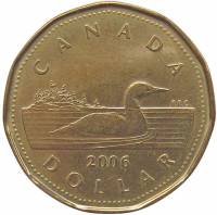 (2006) Монета Канада 2006 год 1 доллар "Утка"  Латунь  XF